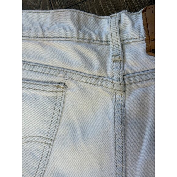 VINTAGE LEVI'S 550 SHORTS RELAXED FIT SIZE 36 10" ORANGE TAB BERMUDA LIGHT WASH - Picture 9 of 10